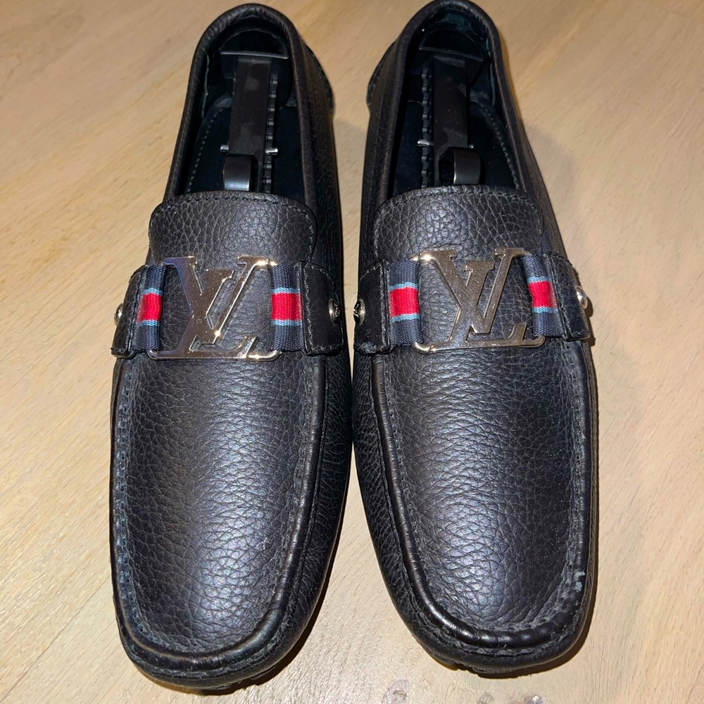 Black Leather Louis Vuitton Driver